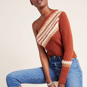 Anthropologie Vitoria one shoulder sweater, M, NWT